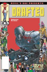 DEVILS DUE PRESENTS DRAFTED #1 (ONE SHOT) CVR D CHRIS LIE JOSH BLAYLOCK 25TH ANNIVERSARY HOMAGE VAR