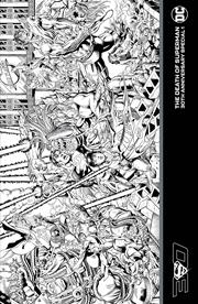 DEATH OF SUPERMAN 30TH ANNIVERSARY SPECIAL #1 Second Printing Cvr B Inc 1:25 Dan Jurgens Inks Var