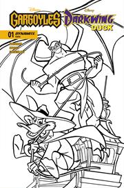 GARGOYLES DARKWING DUCK #1 CVR P INC 1:7 TAD STONES LINE ART  FOC BONUS VAR