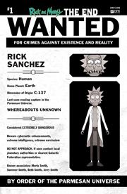RICK AND MORTY THE END #1 CVR E INC 1:10 MOST WANTED VAR