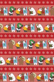 WE BARE BEARS CHRISTMAS SPECIAL #1 (ONE SHOT) CVR H INC 1:10 WRAPPING PAPER VIRGIN VAR