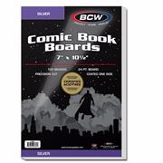 SILVER COMIC BACKING BOARDS (PACK OF 100) (NET)