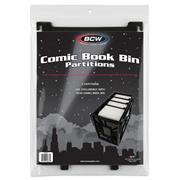 COMIC BOOK BIN PARTITIONS BLACK (3 PACK) (NET)