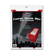 COMIC BOOK BIN PARTITIONS RED (3 PACK) (NET)