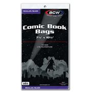 SILVER REGULAR COMIC BAGS (PACK OF 100) (NET)