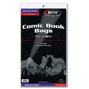 SILVER REGULAR COMIC BAGS THICK (PACK OF 100) (NET)