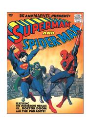 DC AND MARVEL PRESENT SUPERMAN AND SPIDER-MAN (MARVEL TREASURY EDITION #28) #1 FACSIMILE EDITION CVR A JOHN ROMITA SR & BOB LARKIN