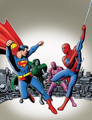 DC AND MARVEL PRESENT SUPERMAN AND SPIDER-MAN (MARVEL TREASURY EDITION #28) #1 FACSIMILE EDITION CVR B BRIAN BOLLAND  VAR