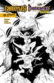 GARGOYLES DARKWING DUCK #1 CVR I INC 1:10 DECLAN SHALVEY LINE ART VAR