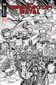 TERMINATOR METAL #4 CVR J INC 1:5 BOB LAYTON LINE ART TRADE DRESS FOC BONUS VAR