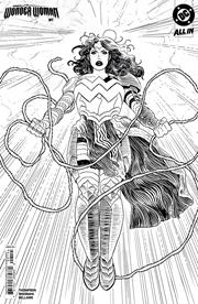 ABSOLUTE WONDER WOMAN #1 Fourth Printing Cvr B Inc 1:25 Hayden Sherman B&W Card Stock Var