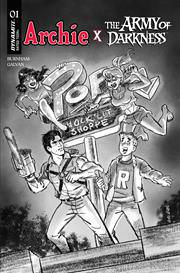 ARCHIE X ARMY OF DARKNESS #1 CVR J INC 1:10 BILL GALVAN PENCILS VAR