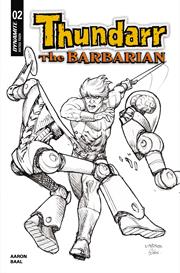 THUNDARR THE BARBARIAN #2 CVR L JOSEPH MICHAEL LINSNER LINE ART VAR