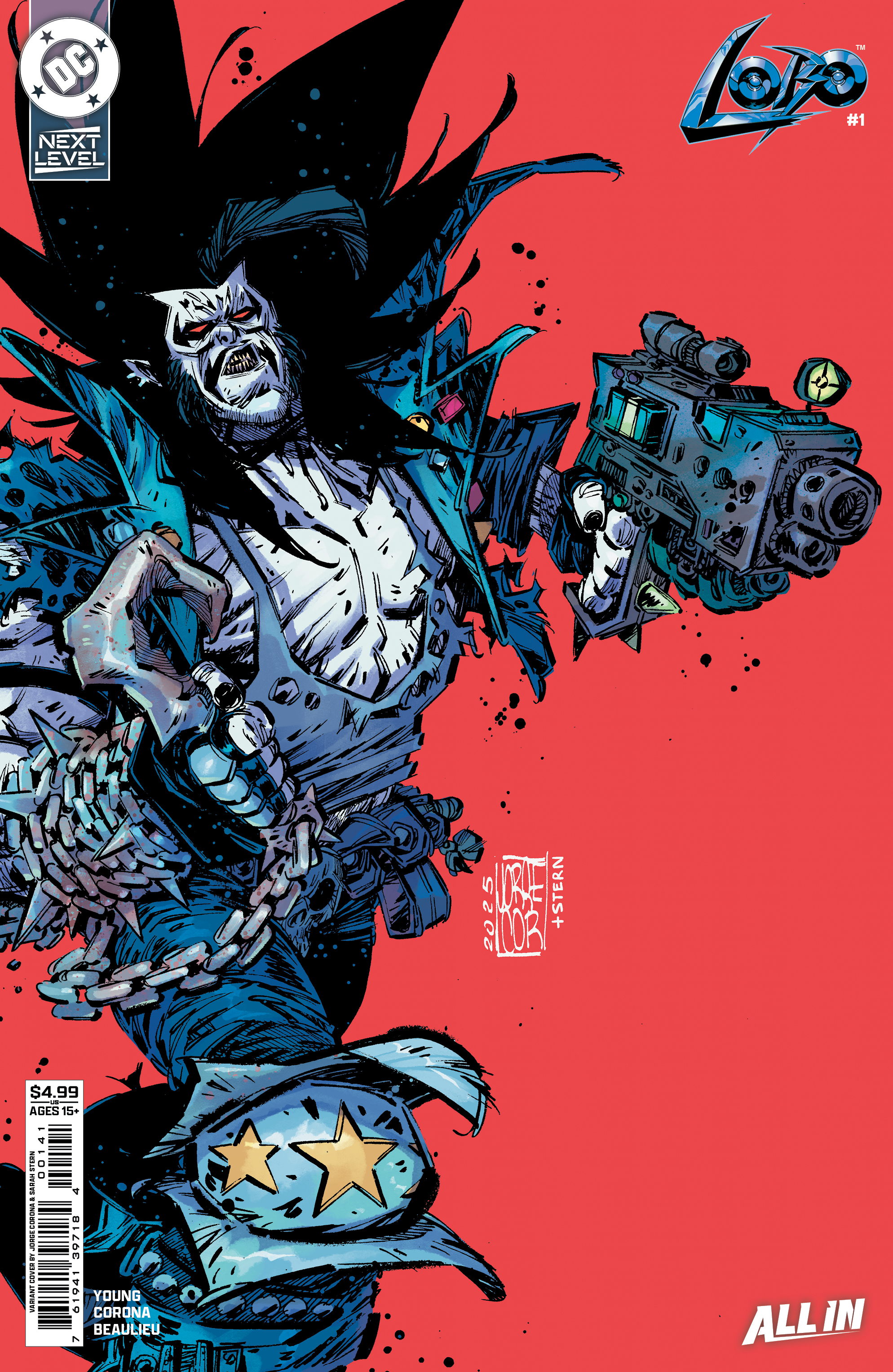  76194139718400141 | LOBO @1 COVER D JORGE CORONA NEXT LEVEL CARD STOCK VARIANT | DC  