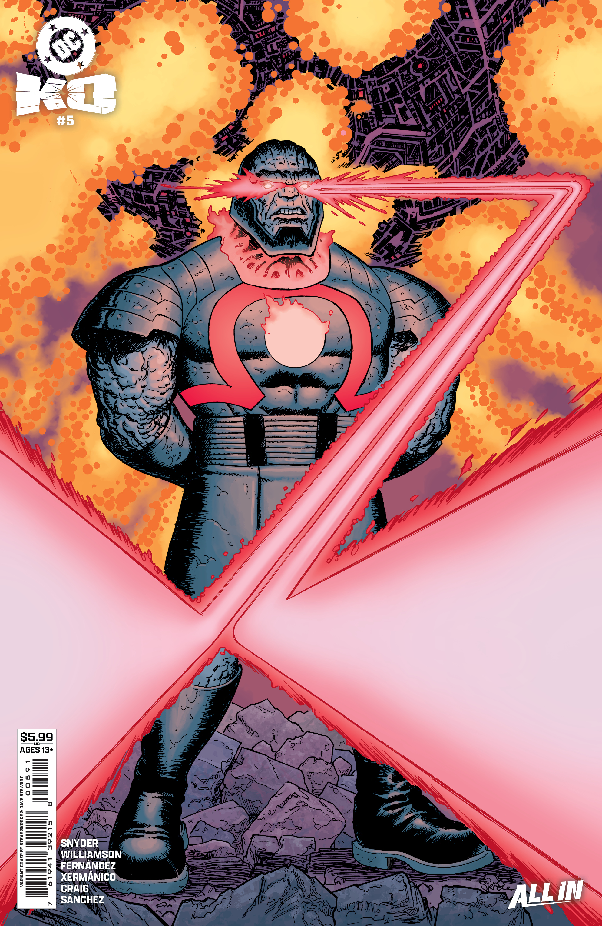 DC K.O. #5 (Of 5)(Cover H Steve Skroce Darkseid Card Stock Variant)