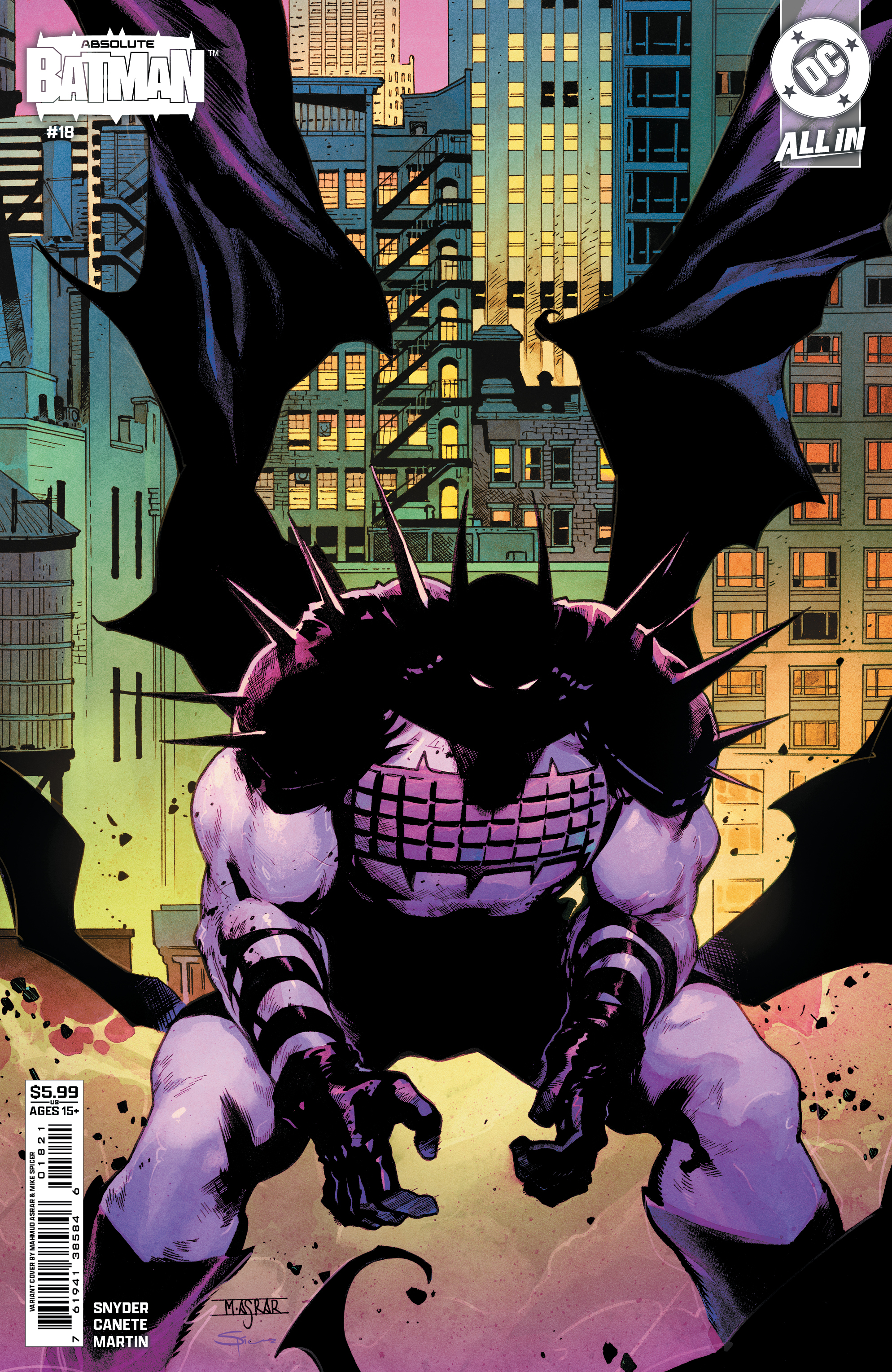  76194138584601821 | ABSOLUTE BATMAN @18 COVER B MAHMUD ASRAR CARD STOCK VARIANT | DC  