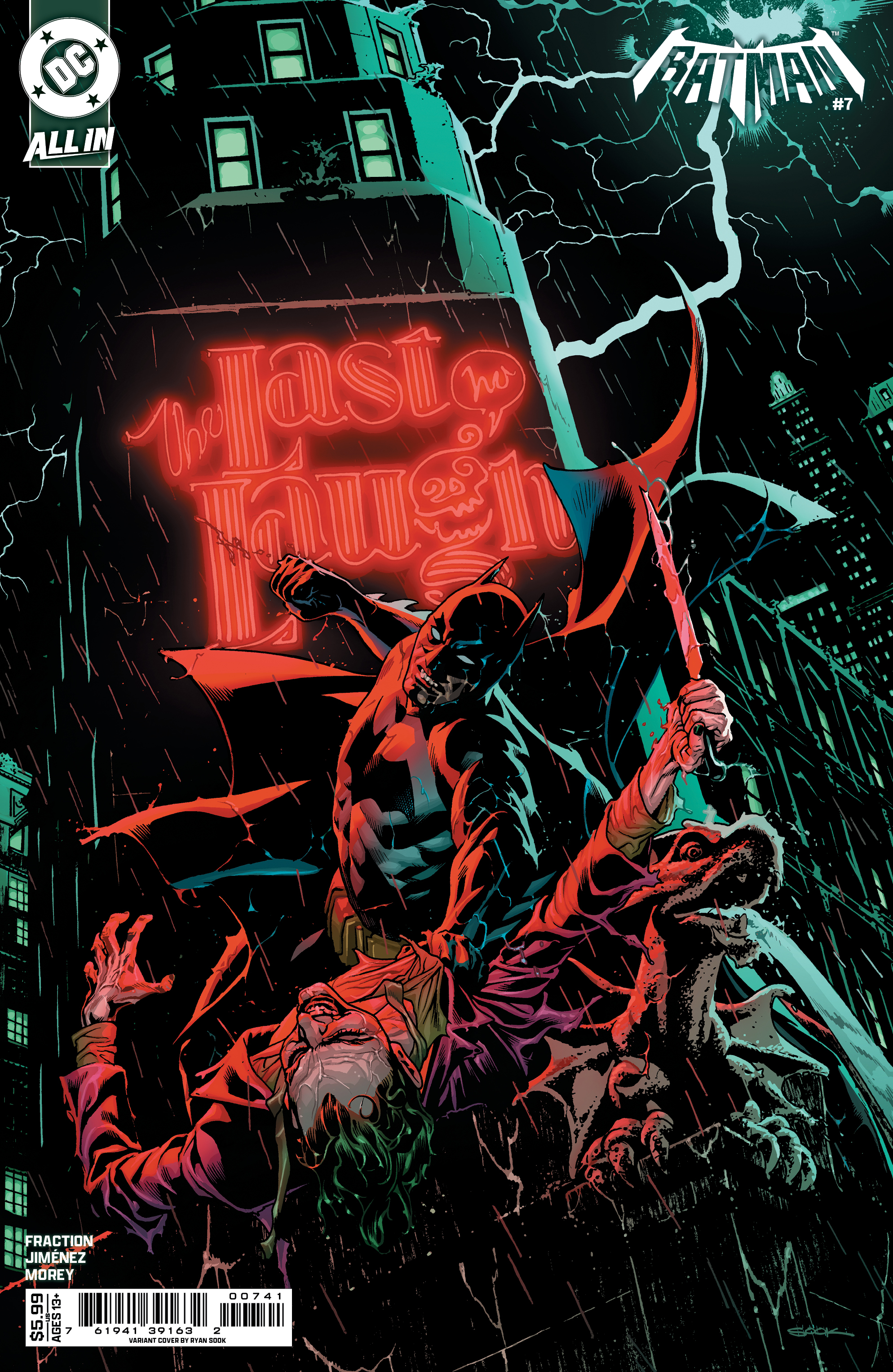  FOC31012026282 | BATMAN @7 CVR D RYAN SOOK CARD STOCK VAR  PRE ORDER [FOC 3101] | DC  