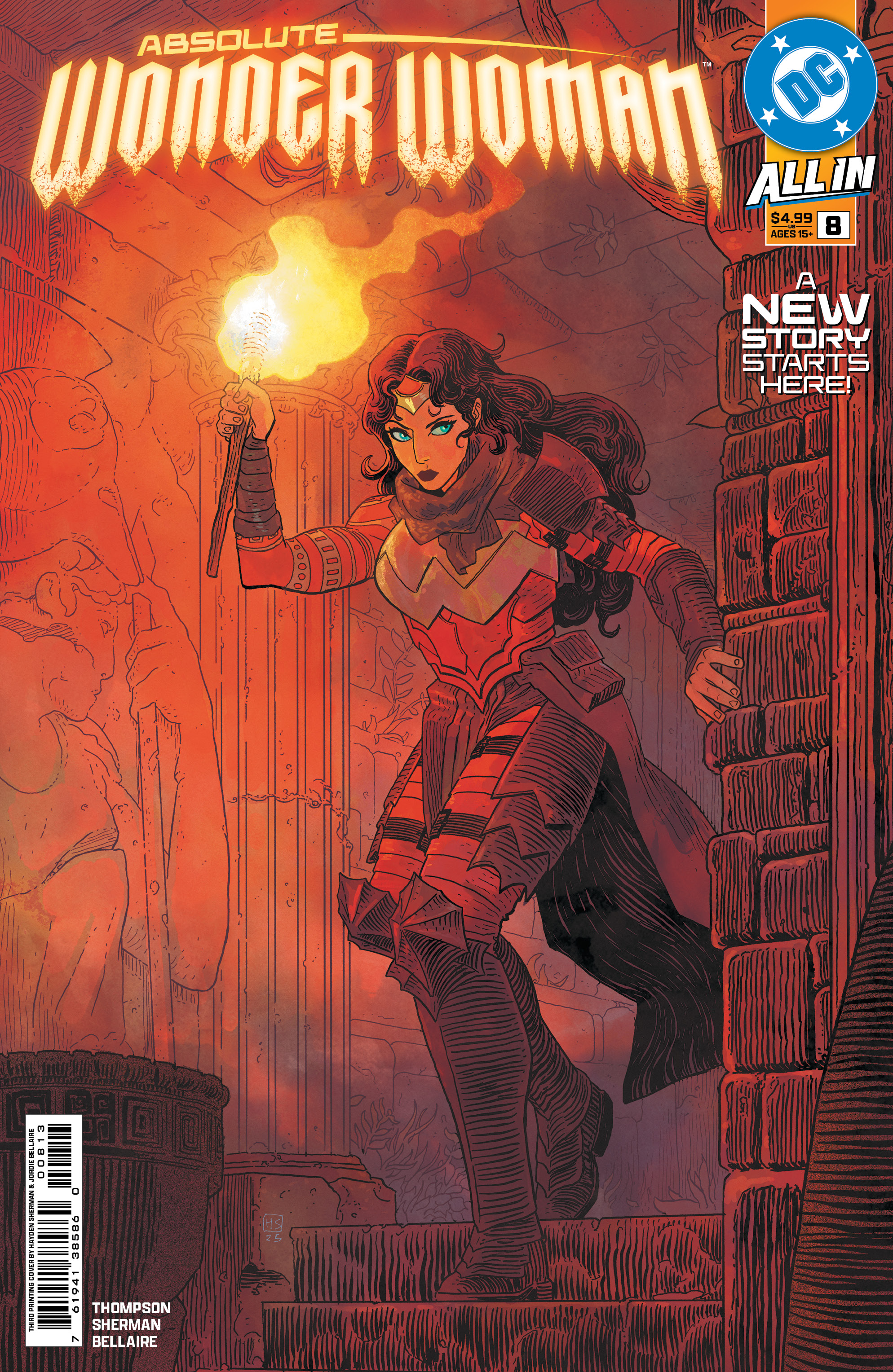 Absolute Wonder Woman #8 (3rd Printing Cover A Hayden Sherman)