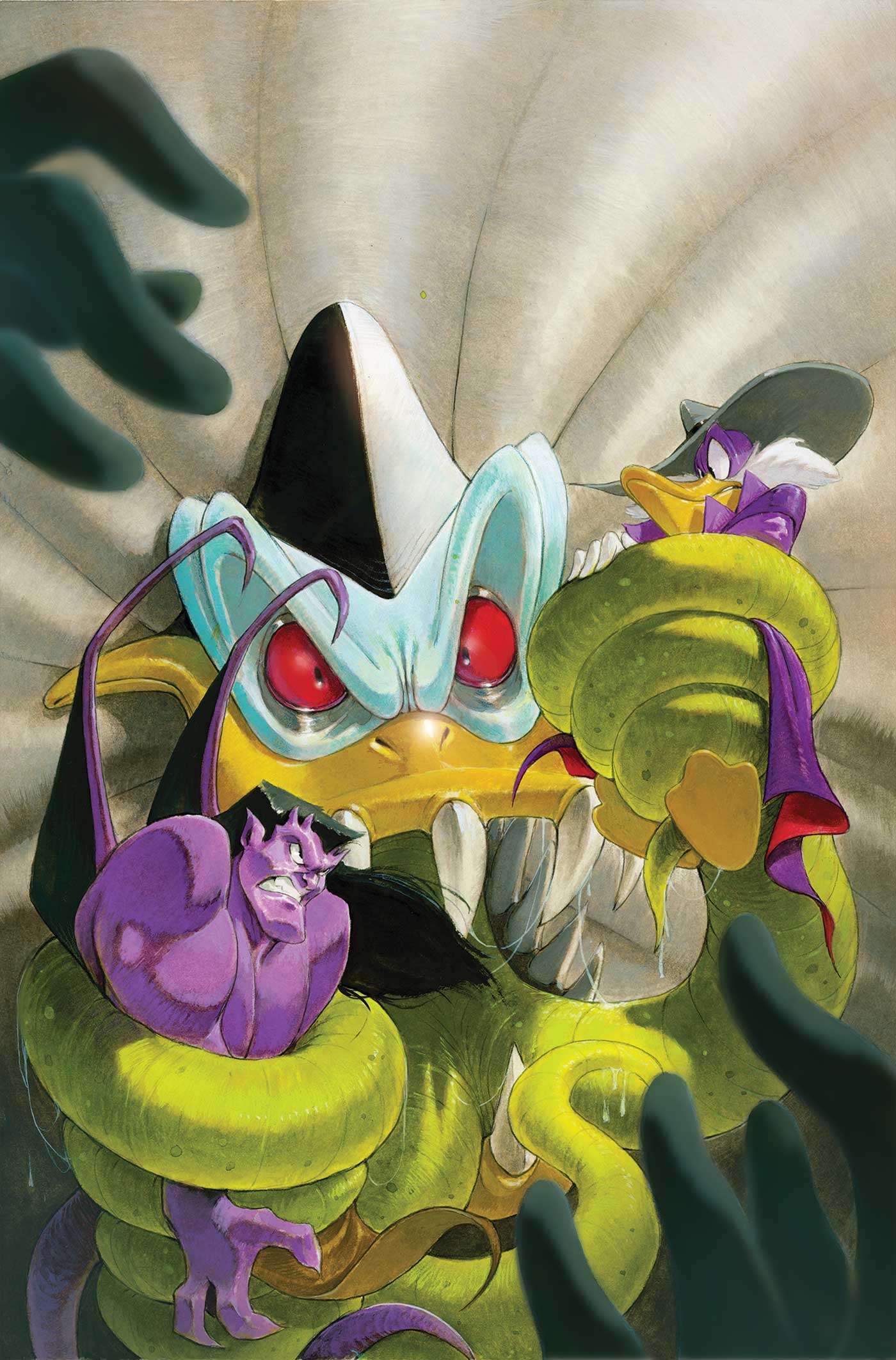 Gargoyles/Darkwing Duck #3 (Cover H Ivan Bigarella Full Art Variant)
