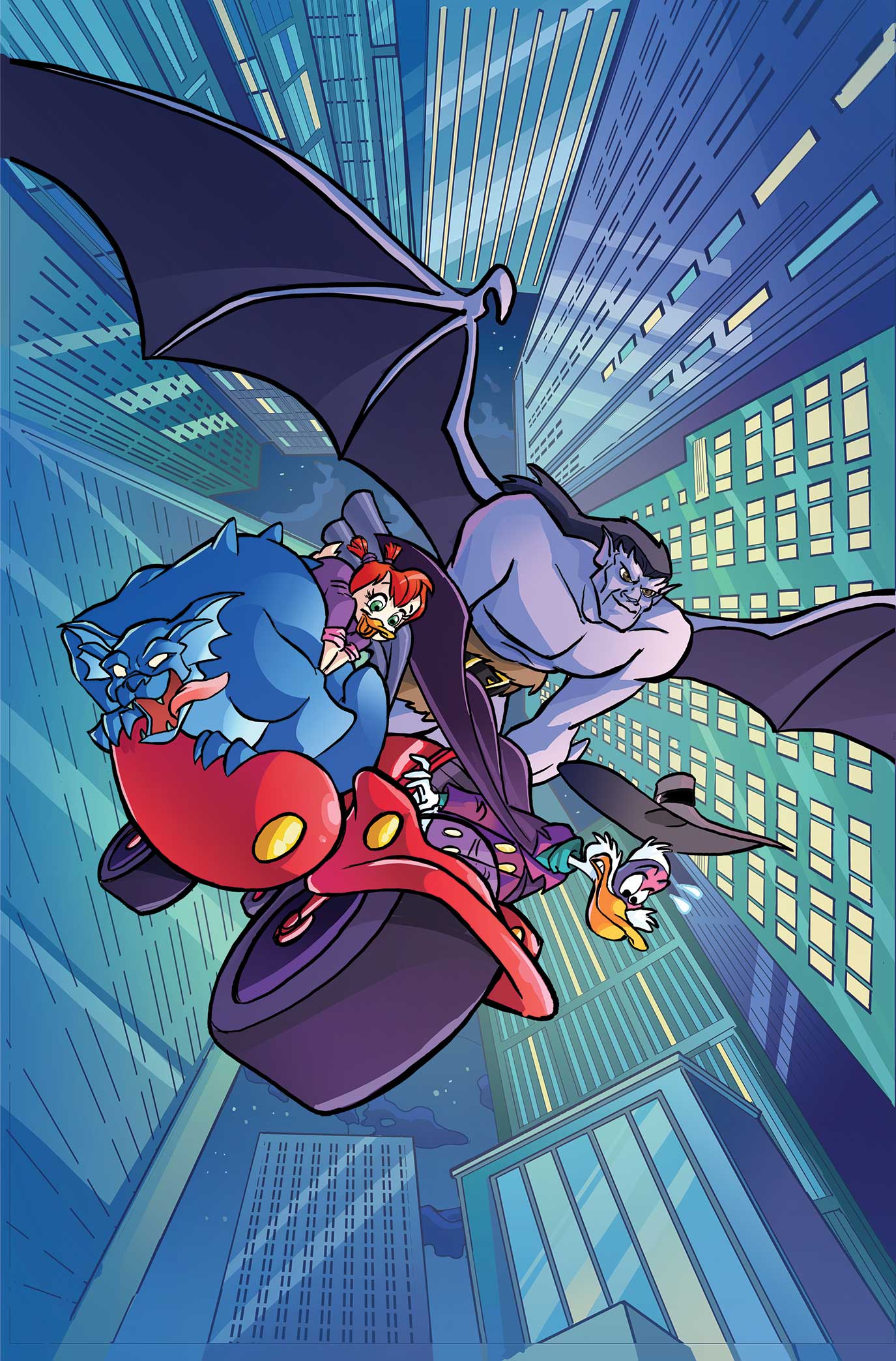 Gargoyles/Darkwing Duck #3 (Cover J Tad Stones Full Art Variant)