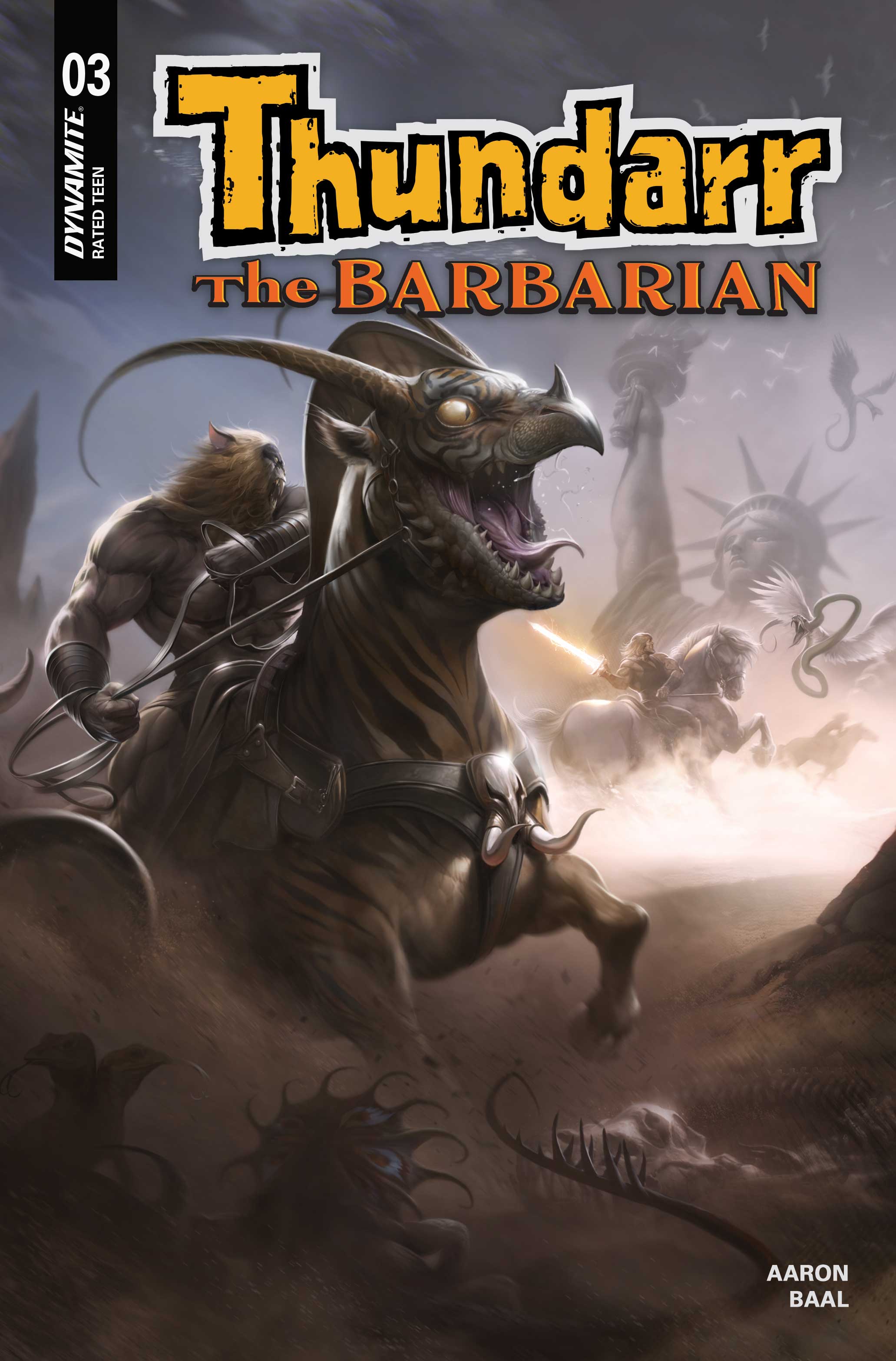  FOC31012026272 | THUNDARR THE BARBARIAN @3 CVR B FRANCESCO MATTINA VAR  PRE ORDER [FOC 3101] | LUNAR  