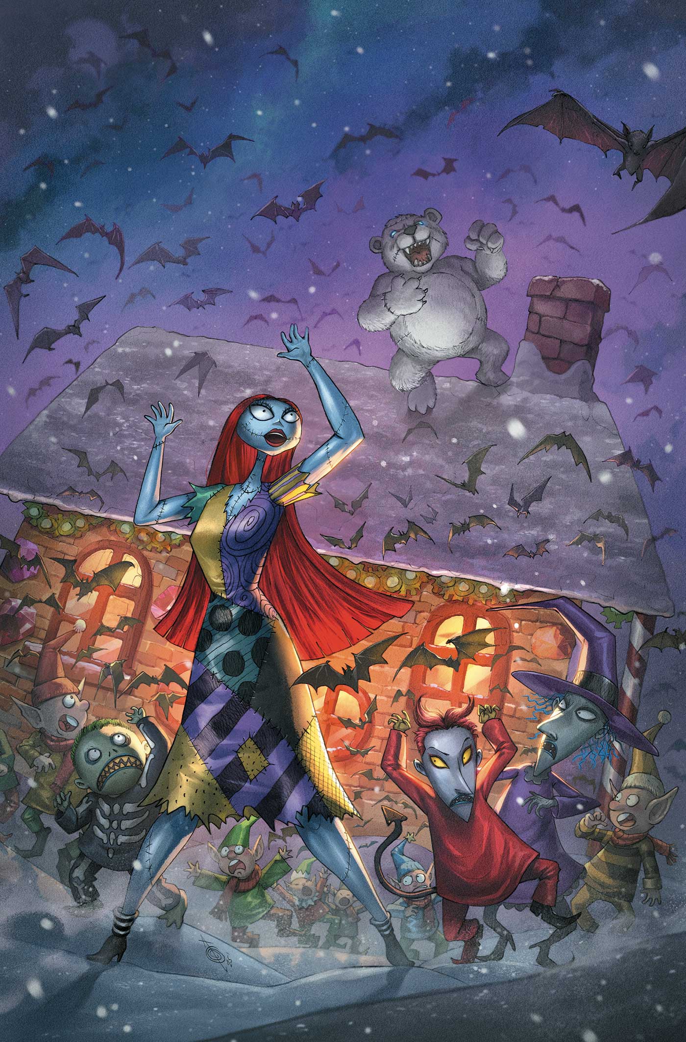Tim Burton's The Nightmare Before Christmas The Shiver Of Christmas Town #3 (Cover G Alan Quah Full Art Variant)