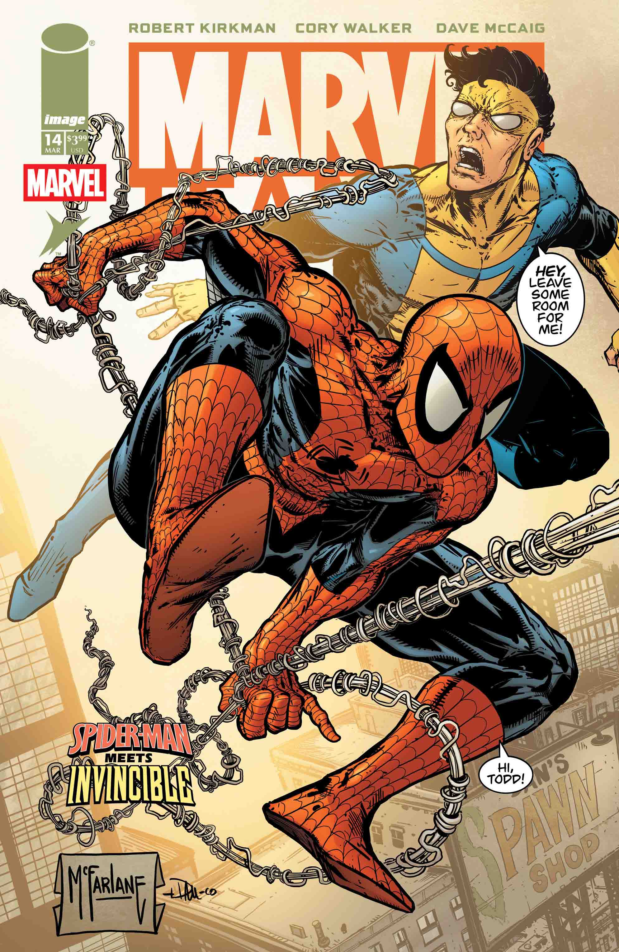  0126IM0320 | MARVEL TEAMUP @14 FACSIMILE EDITION COVER D TODD MCFARLANE & DAVE MCCAIG VARIANT | IMAGE  