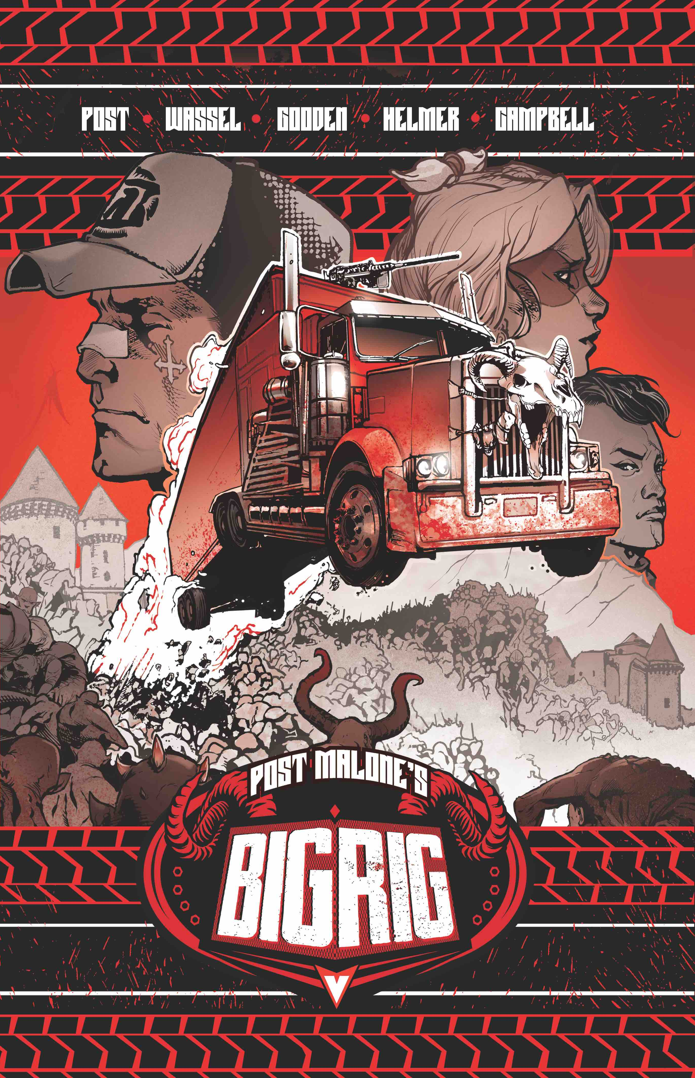  FOC07022026380 | POST MALONES BIG RIG TP VOL 01 DIRECT MARKET EXCLUSIVE CVR  PRE ORDER [FOC 0702] | LUNAR  