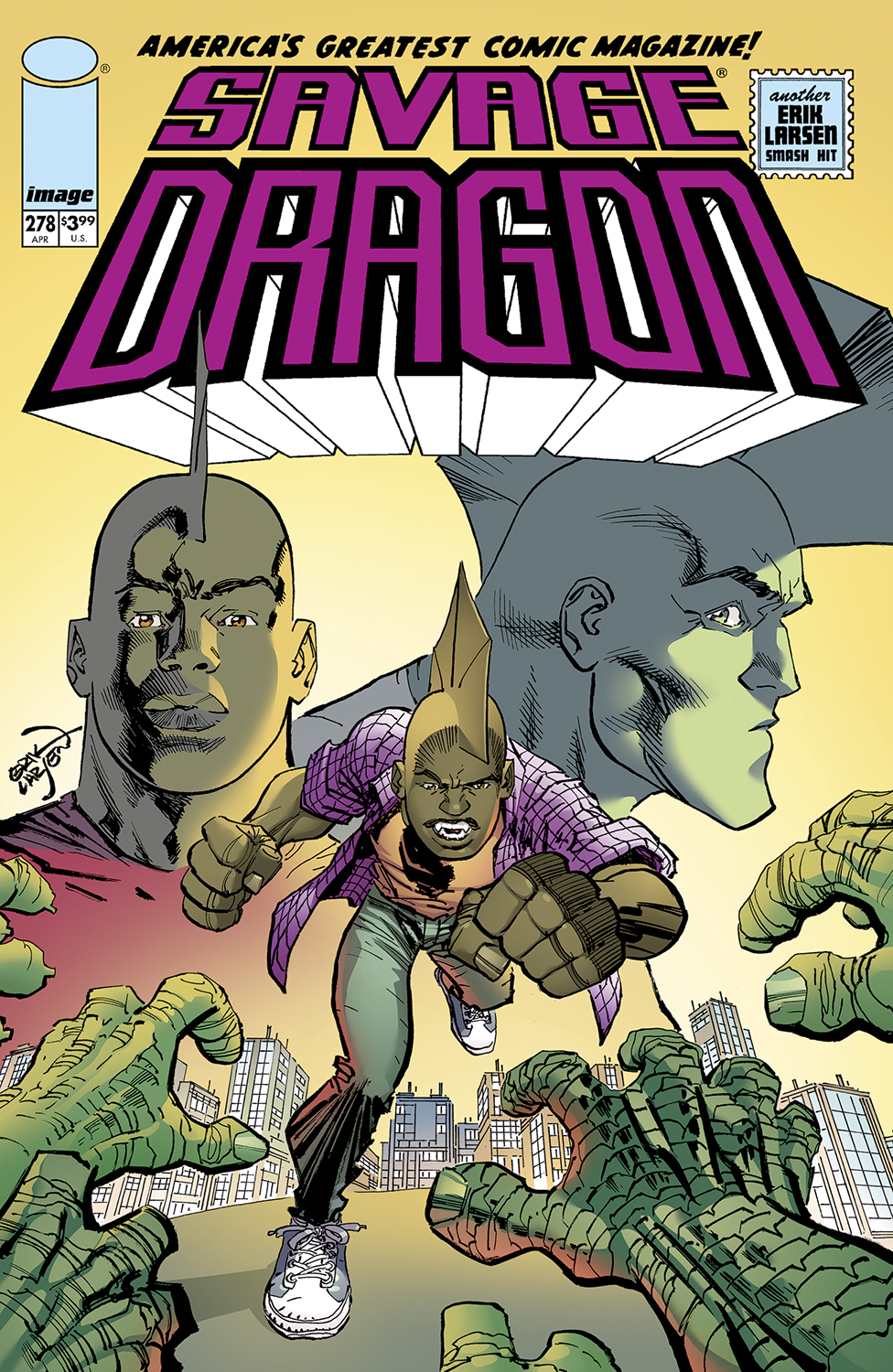  FOC9082025062 | SAVAGE DRAGON @278 CVR A ERIK LARSEN PRE ORDER [FOC 0908] | IMAGE  