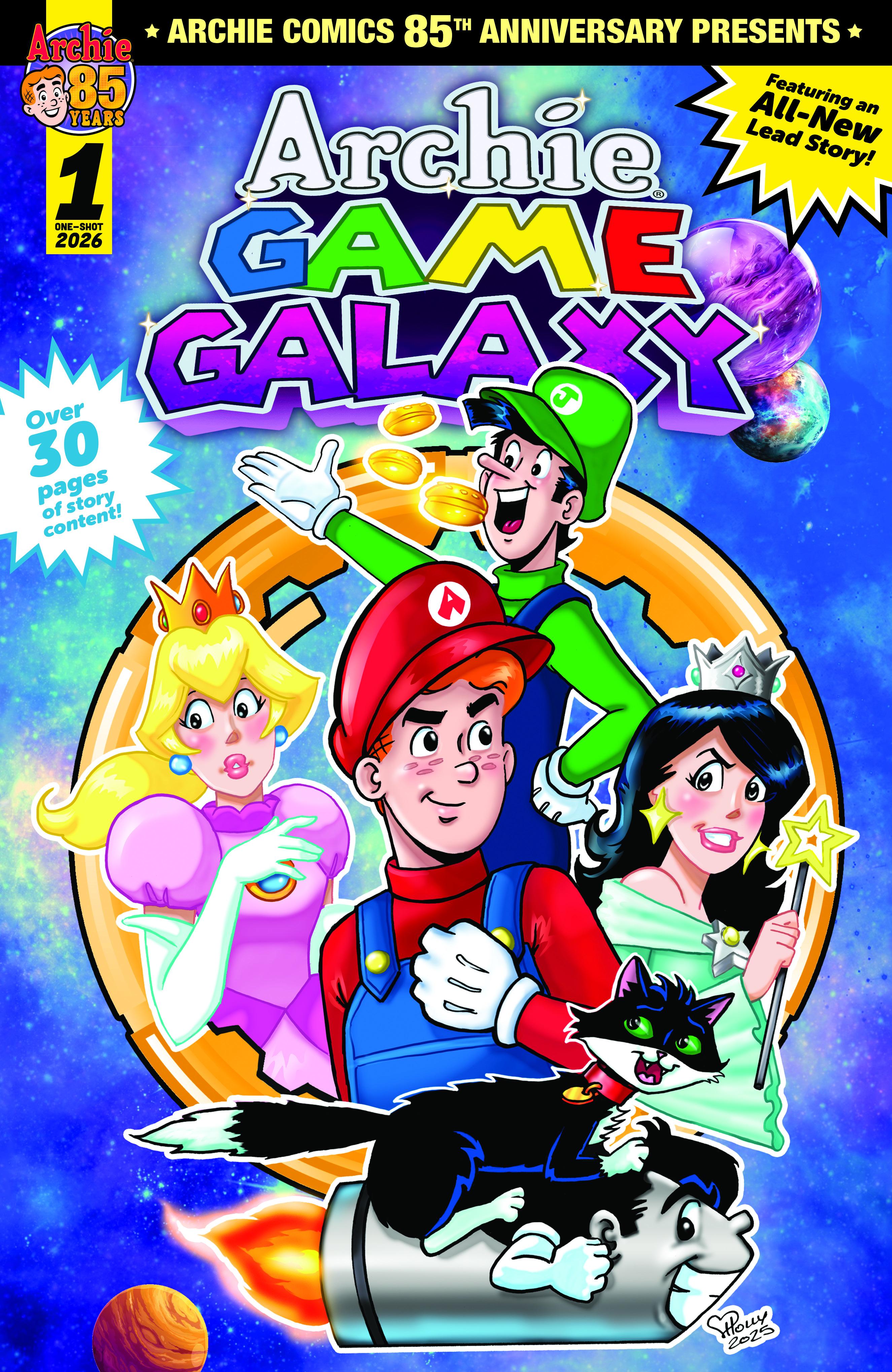  FOC04042026002 | ARCHIE COMICS 85TH ANNIVERSARY PRESENTS ARCHIE GAME GALAXY @1 (ONE SHOT) CVR A HOLLY G PRE ORDER [FOC 0404] | LUNAR  