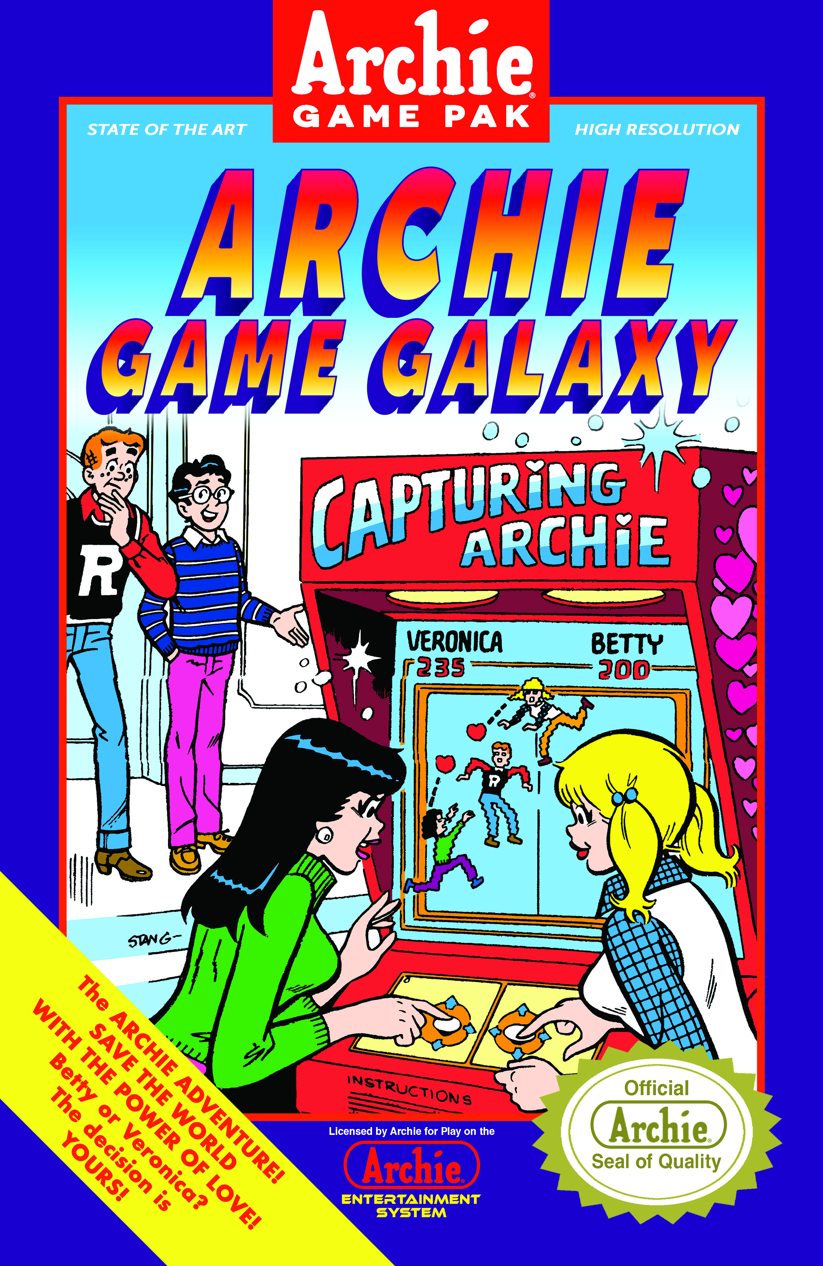  FOC04042026003 | ARCHIE COMICS 85TH ANNIVERSARY PRESENTS ARCHIE GAME GALAXY @1 (ONE SHOT) CVR B STAN GOLDBERG BOX ART VAR PRE ORDER [FOC 0404] | LUNAR  