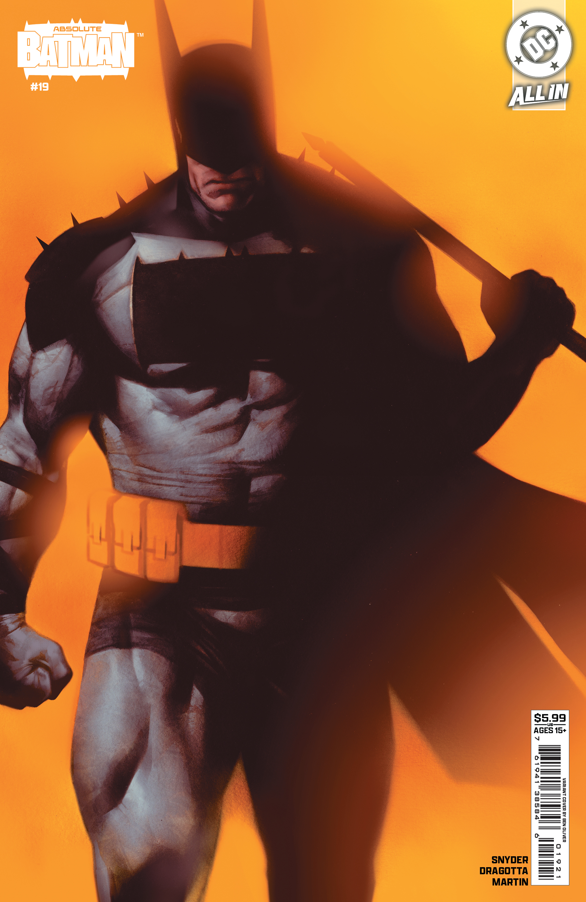 76194138584601921 | ABSOLUTE BATMAN @19 COVER B BEN OLIVER CARD STOCK VARIANT | DC  