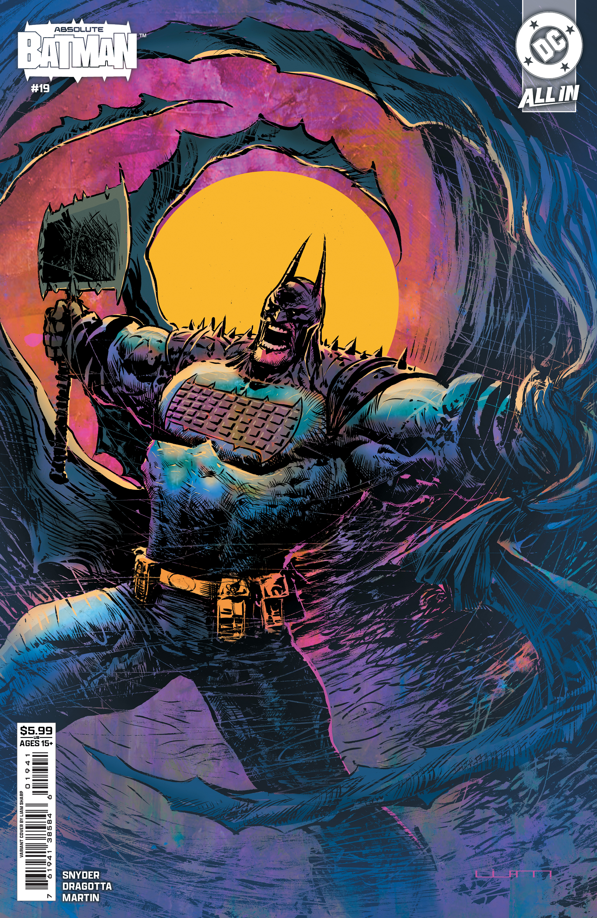  76194138584601941 | ABSOLUTE BATMAN @19 COVER D LIAM SHARP CARD STOCK VARIANT | DC  