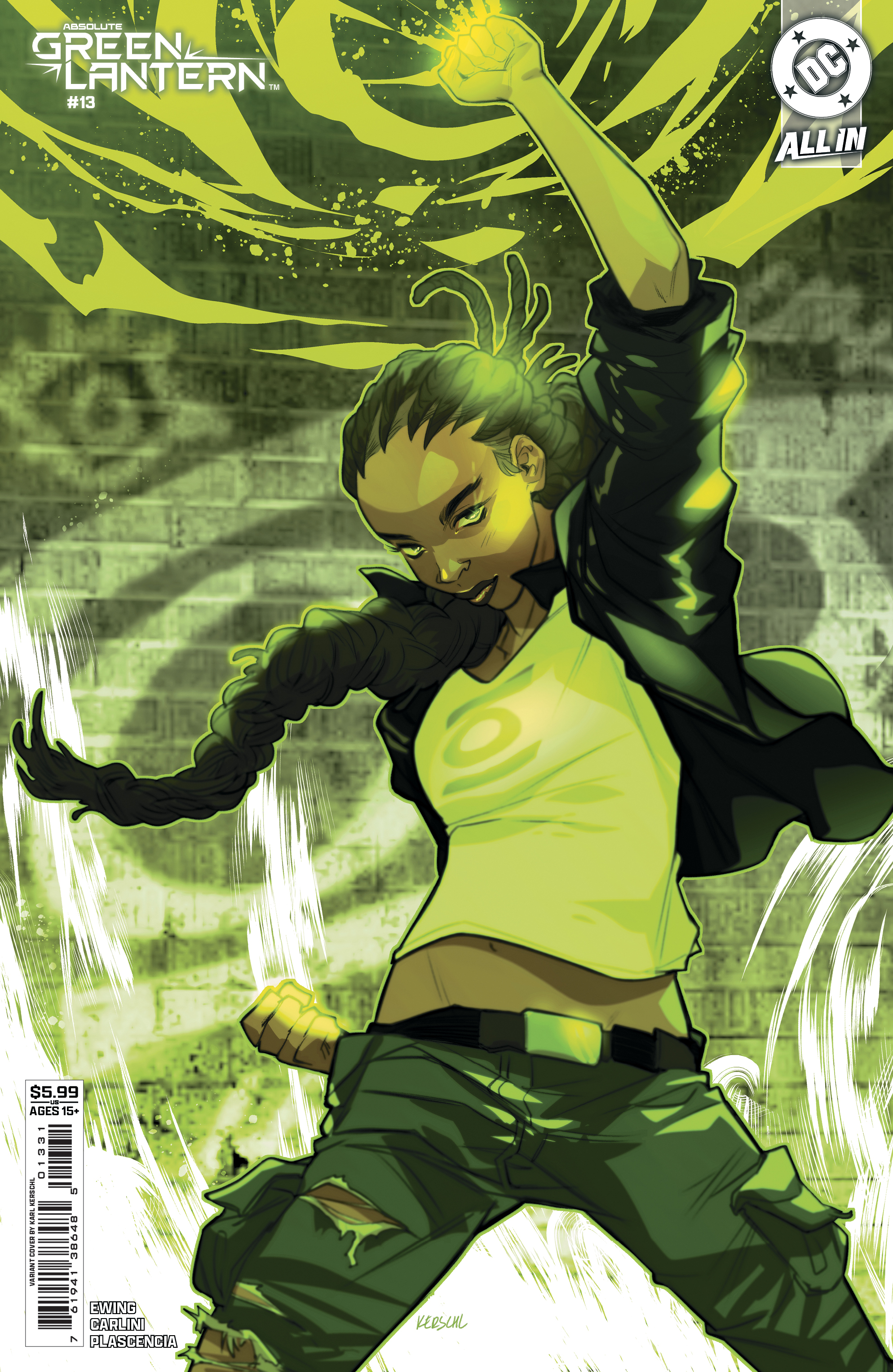  FOC14032026017 | ABSOLUTE GREEN LANTERN @13 CVR C KARL KERSCHL CARD STOCK VAR PRE ORDER [FOC 1403] | DC  