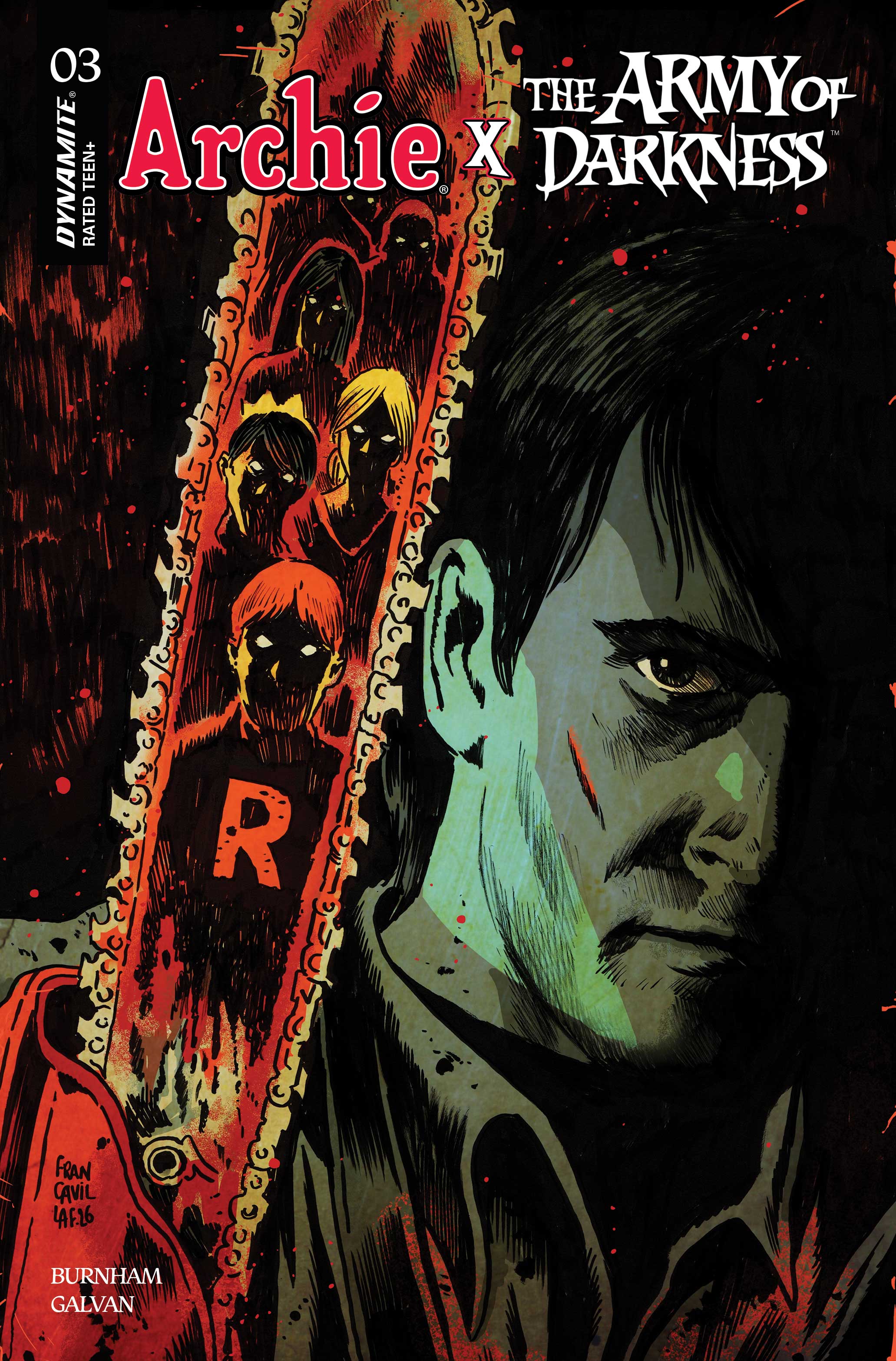  FOC14032026060 | ARCHIE X ARMY OF DARKNESS @3 CVR A FRANCESCO FRANCAVILLA VAR PRE ORDER [FOC 1403] | LUNAR  