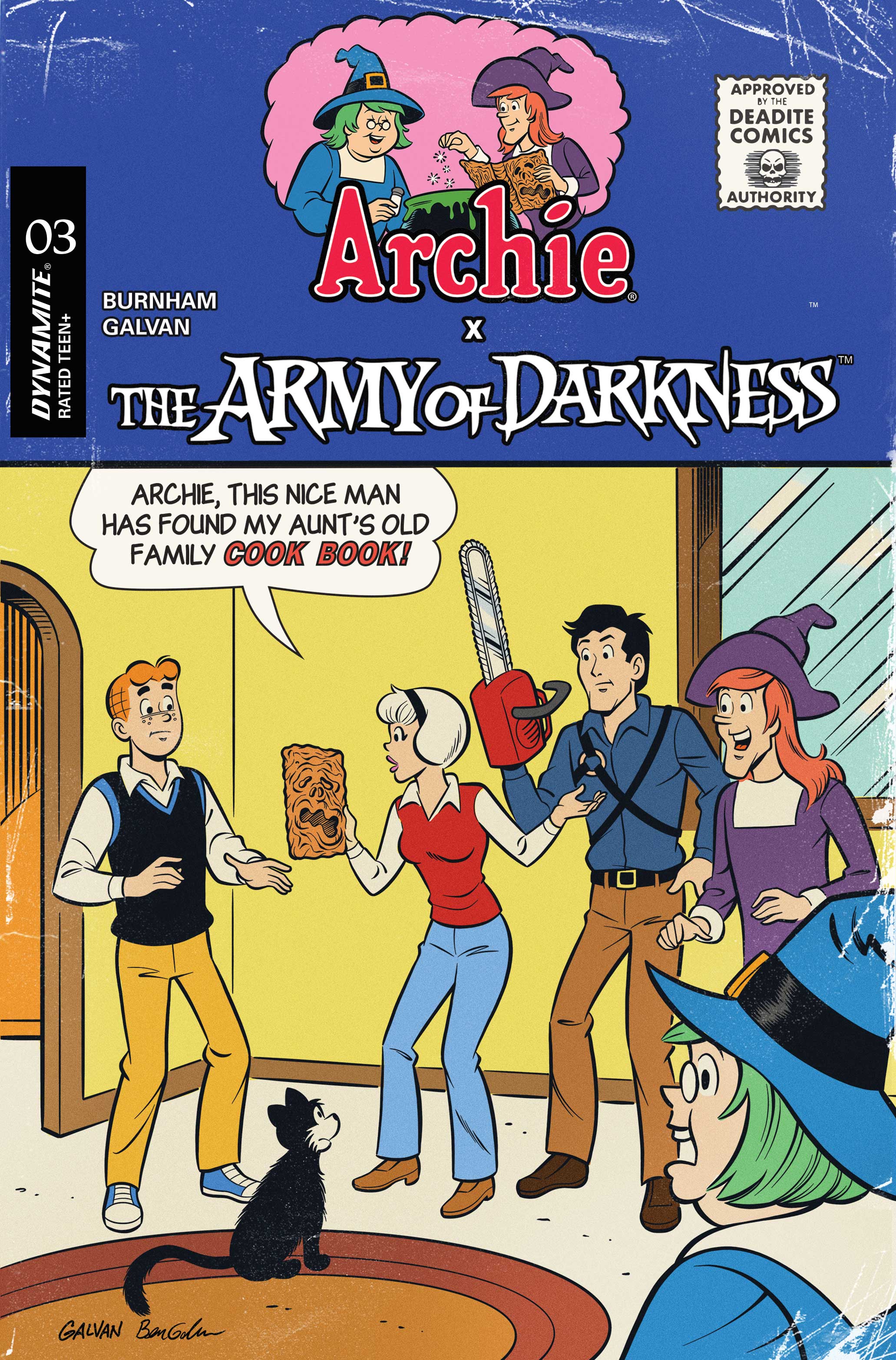  FOC14032026061 | ARCHIE X ARMY OF DARKNESS @3 CVR B BILL GALVAN VAR PRE ORDER [FOC 1403] | LUNAR  