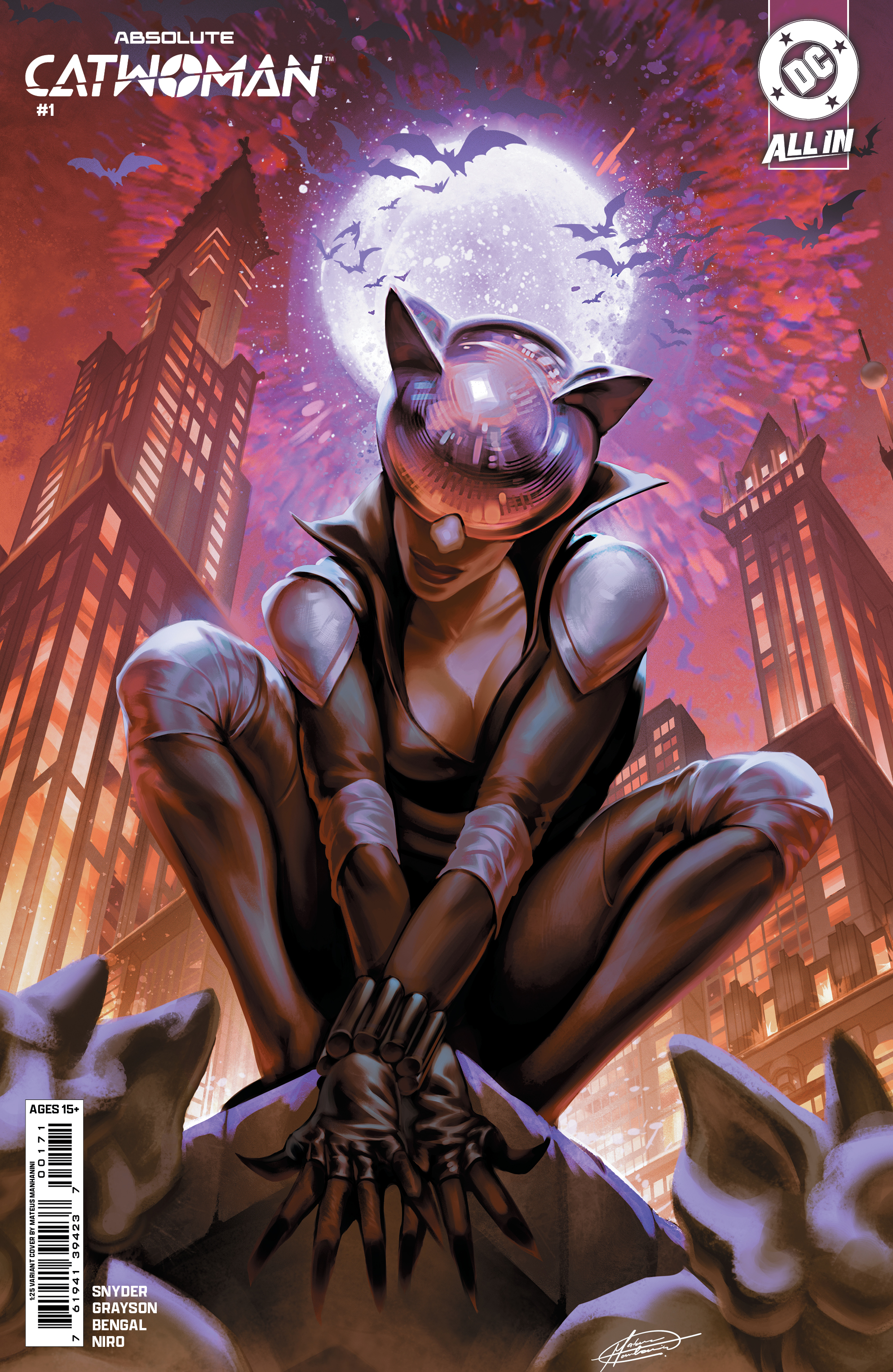  76194139423700171 | ABSOLUTE CATWOMAN @1 (OF 6) COVER H INC 125 MATEUS MANHANINI CARD STOCK VARIANT | DC  