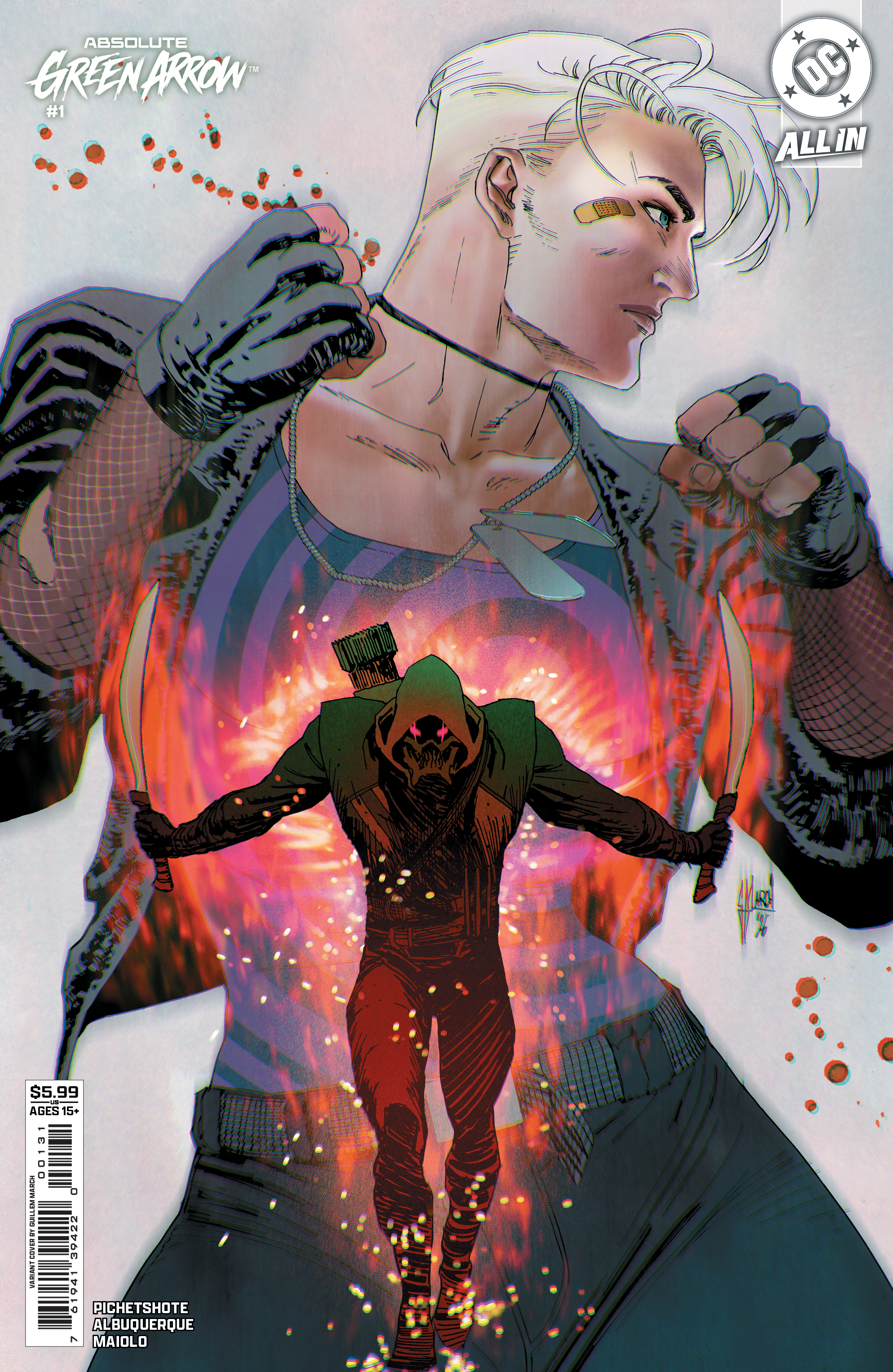  76194139422000131 | ABSOLUTE GREEN ARROW @1 (OF 6) COVER C GUILLEM MARCH CARD STOCK VARIANT | DC  