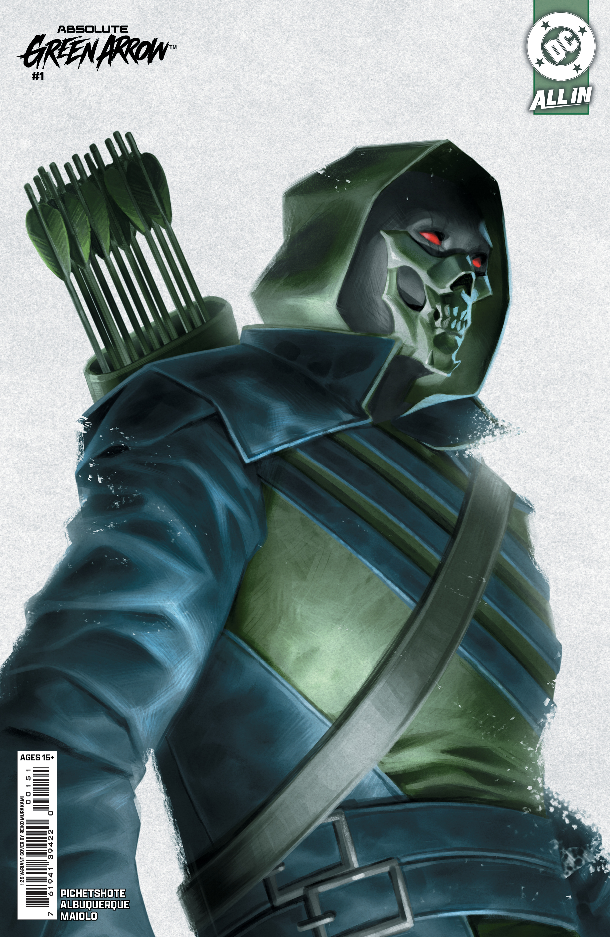 76194139422000151 | ABSOLUTE GREEN ARROW @1 (OF 6) COVER H INC 125 REIKO MURAKAMI CARD STOCK VARIANT | DC  