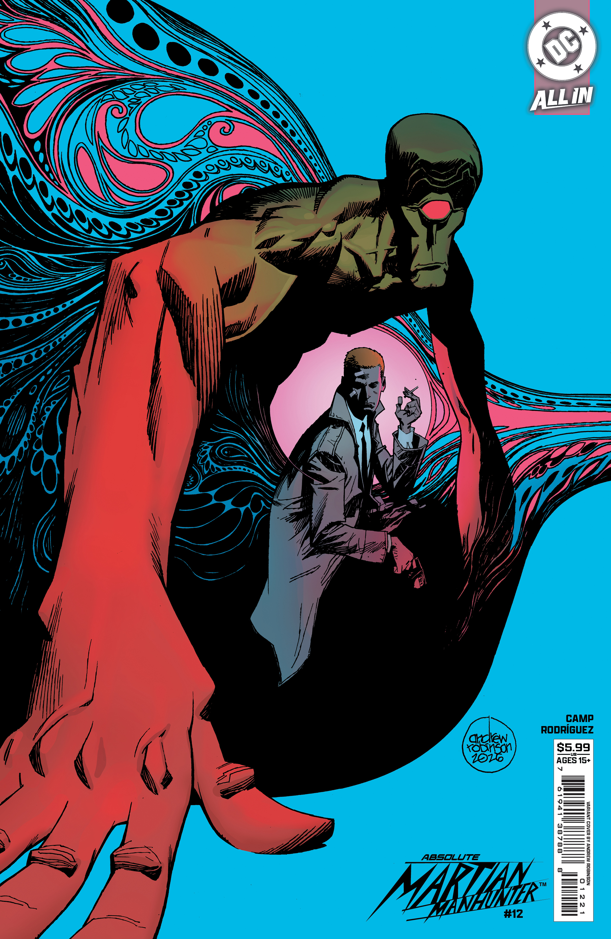  FOC30052026015 | ABSOLUTE MARTIAN MANHUNTER @12 CVR B ANDREW ROBINSON CARD STOCK VAR PRE ORDER [FOC 3005] | DC  
