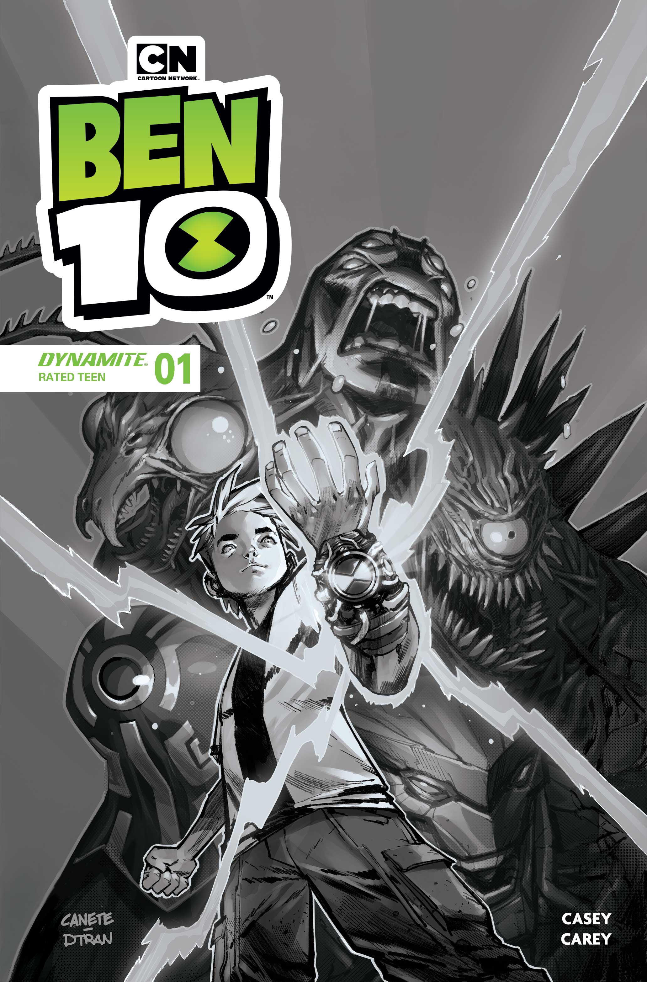  72513036343501101 | BEN 10 @1 COVER J INC 110 ERIC CANETE LINE ART VARIANT | DYNAMITE  