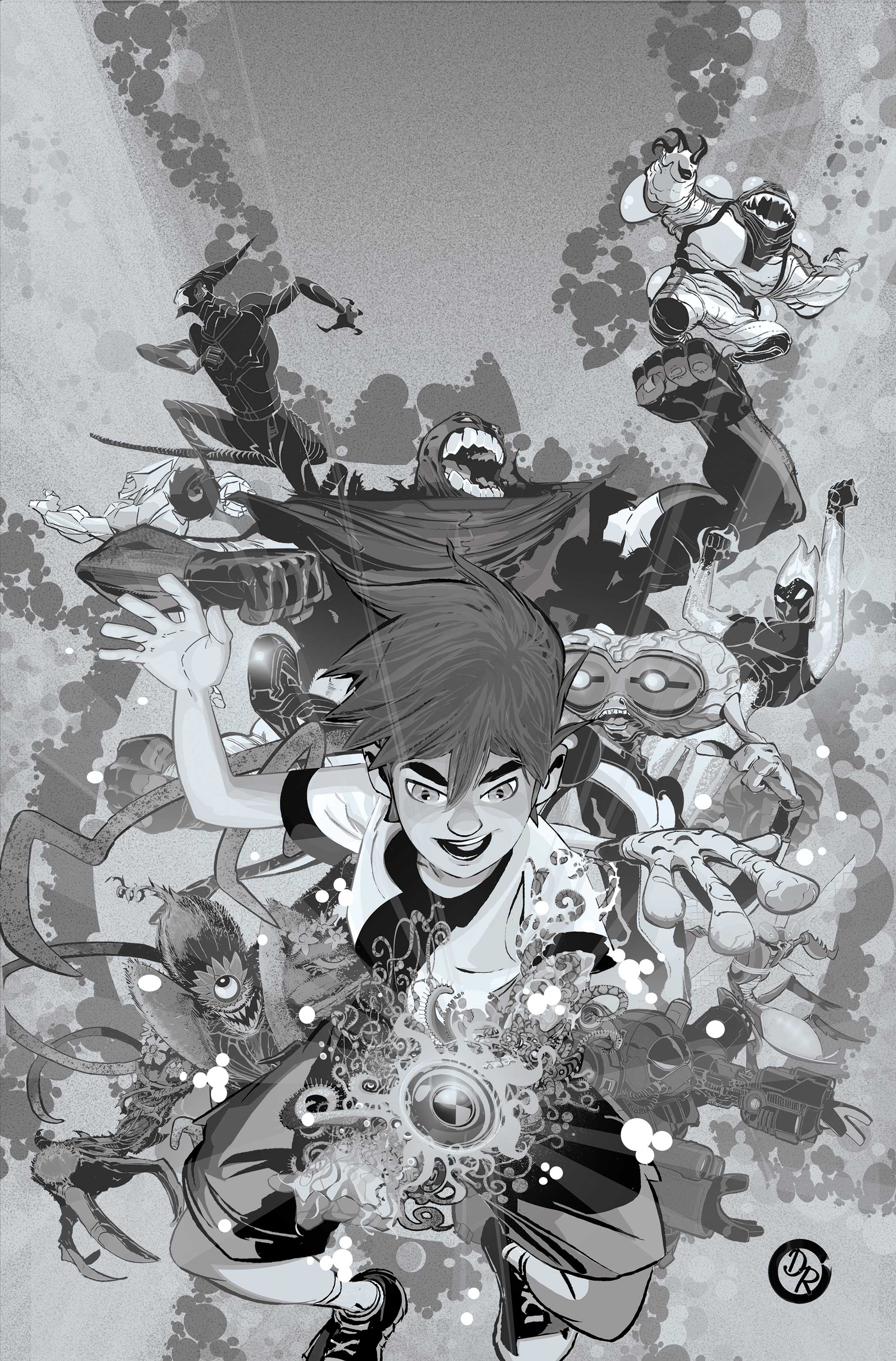  72513036343501131 | BEN 10 @1 COVER M INC 120 DUNCAN ROULEAU LINE ART VIRGIN VARIANT | DYNAMITE  