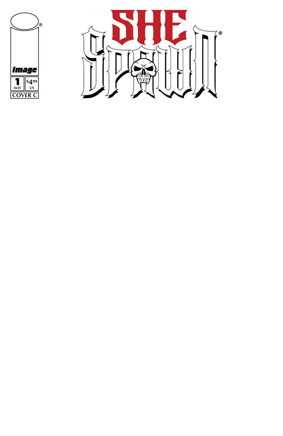  70985304678300131 | SHE SPAWN @1 (OF 5) COVER C BLANK SKETCH VARIANT | IMAGE  