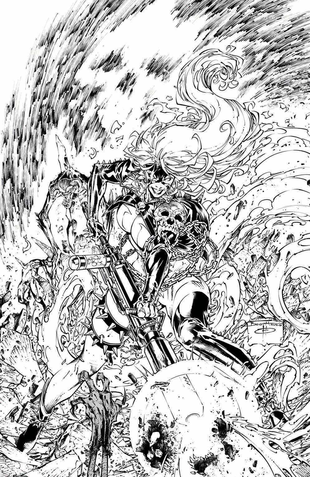  70985304678300151 | SHE SPAWN @1 (OF 5) COVER E BRETT BOOTH B&W VARIANT | IMAGE  