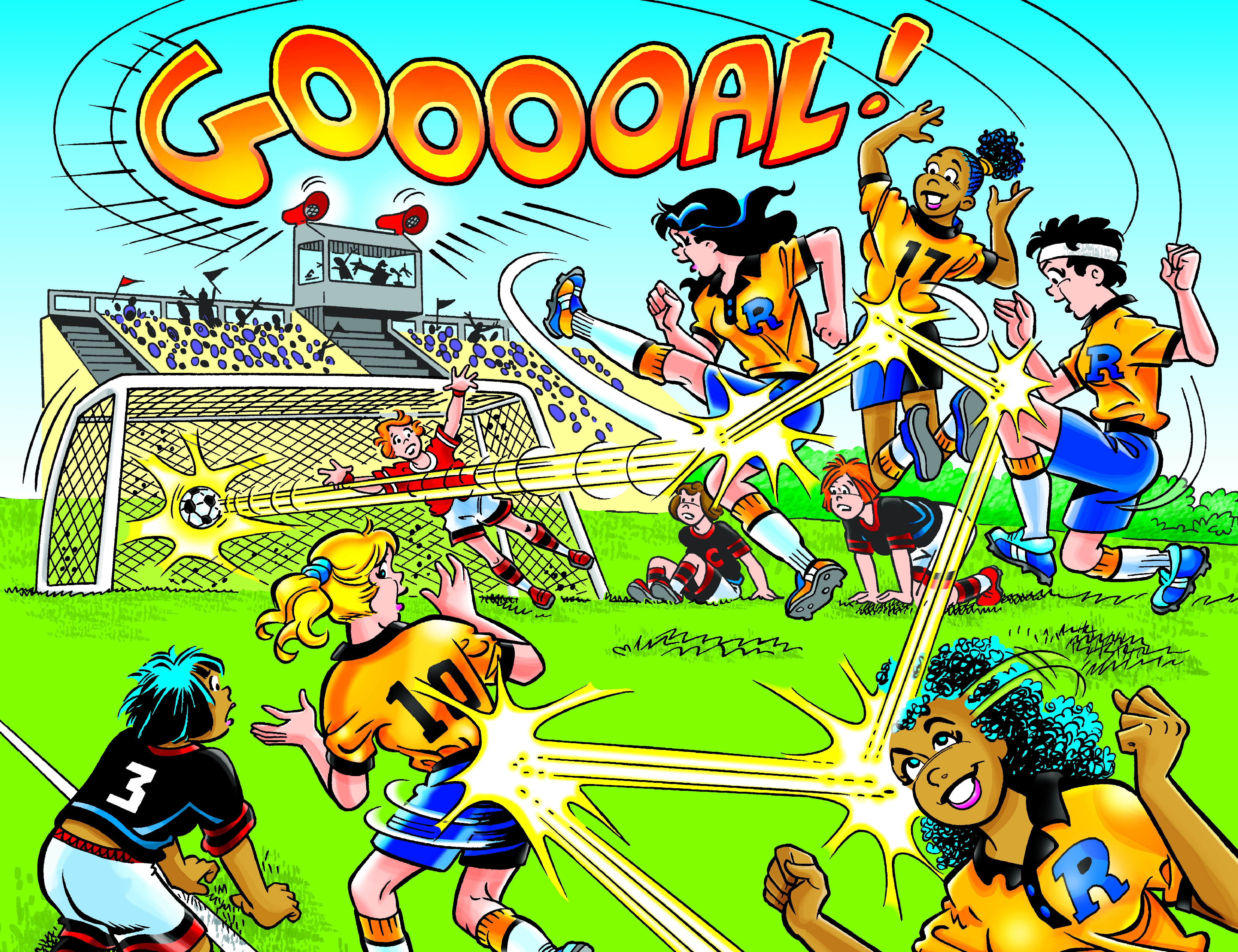  FOC16052026003 | ARCHIE COMICS 85TH ANNIVERSARY PRESENTS ARCHIE AMERICAN ALL STARS @1 (ONE SHOT) CVR C STAN GOLDBERG ROSARIO TITO PENA FOIL VAR PRE ORDER [FOC 1605] | LUNAR  
