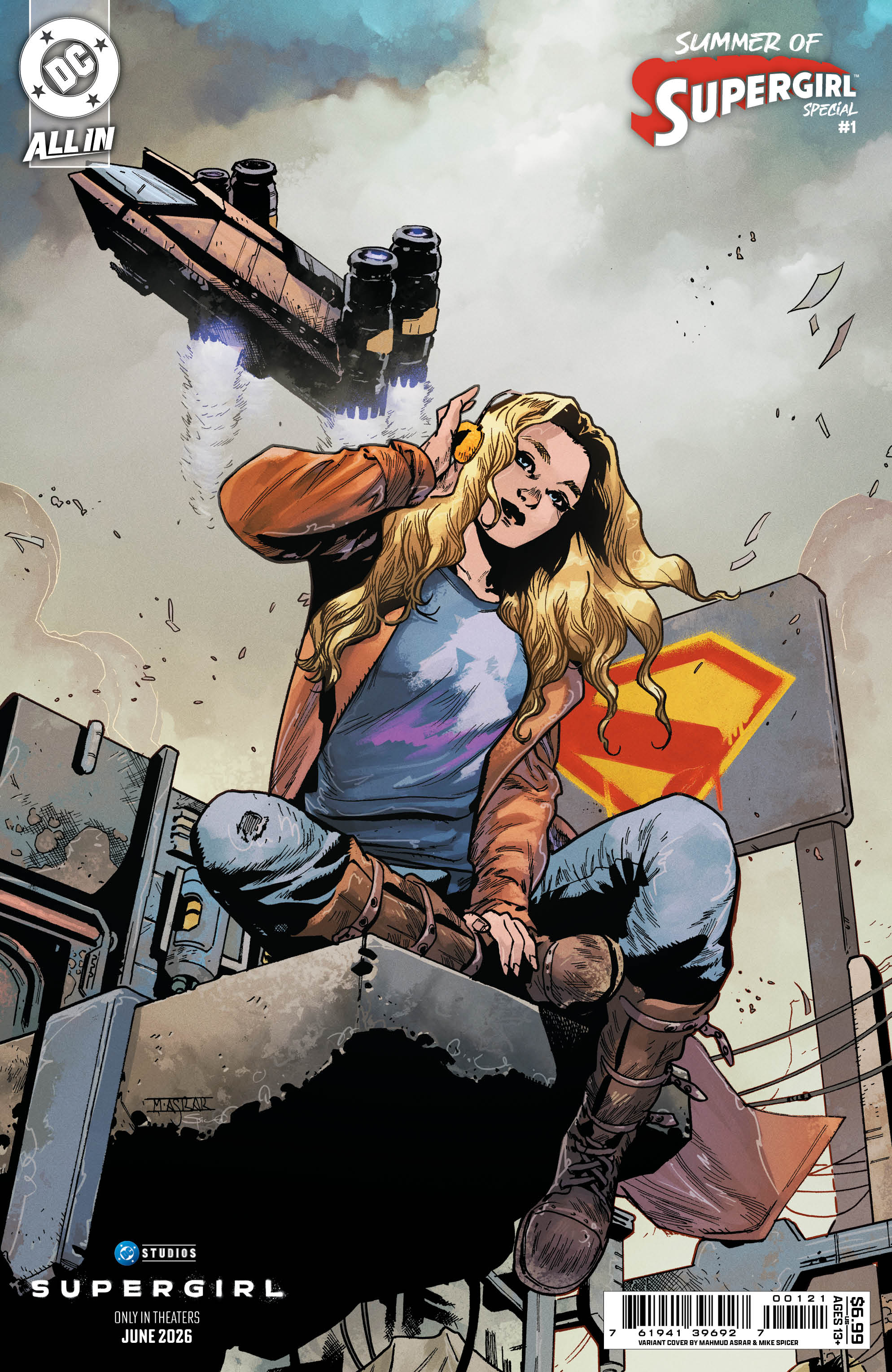  76194139692700121 | SUMMER OF SUPERGIRL SPECIAL @1 (ONE SHOT) COVER D MAHMUD ASRAR SUPERGIRL MOVIE CARD STOCK VARIANT | DC  