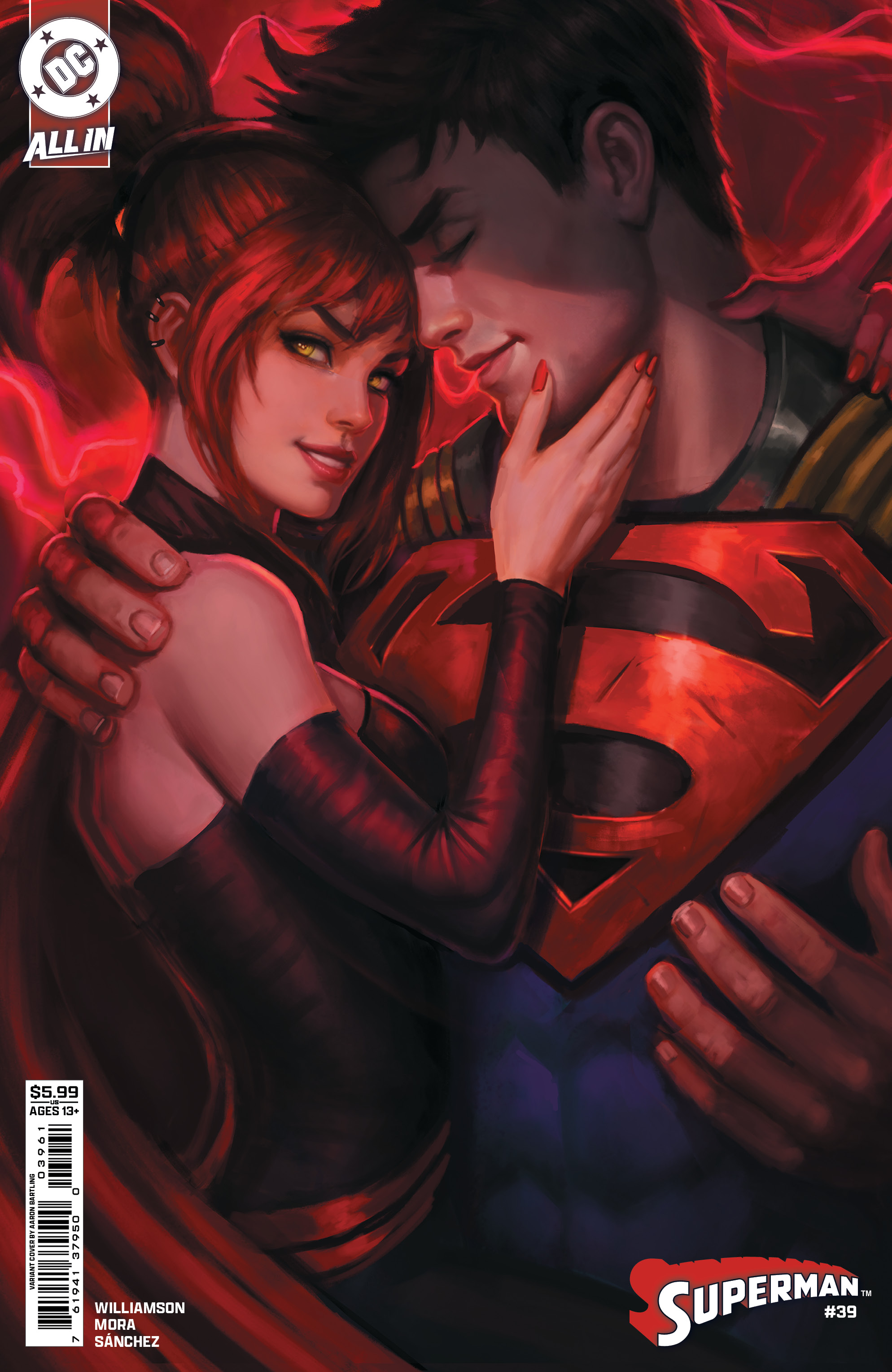  76194137950003961 | SUPERMAN @39 COVER F AARON BARTLING CARD STOCK VARIANT (THE REIGN OF THE SUPERBOYS) | DC  