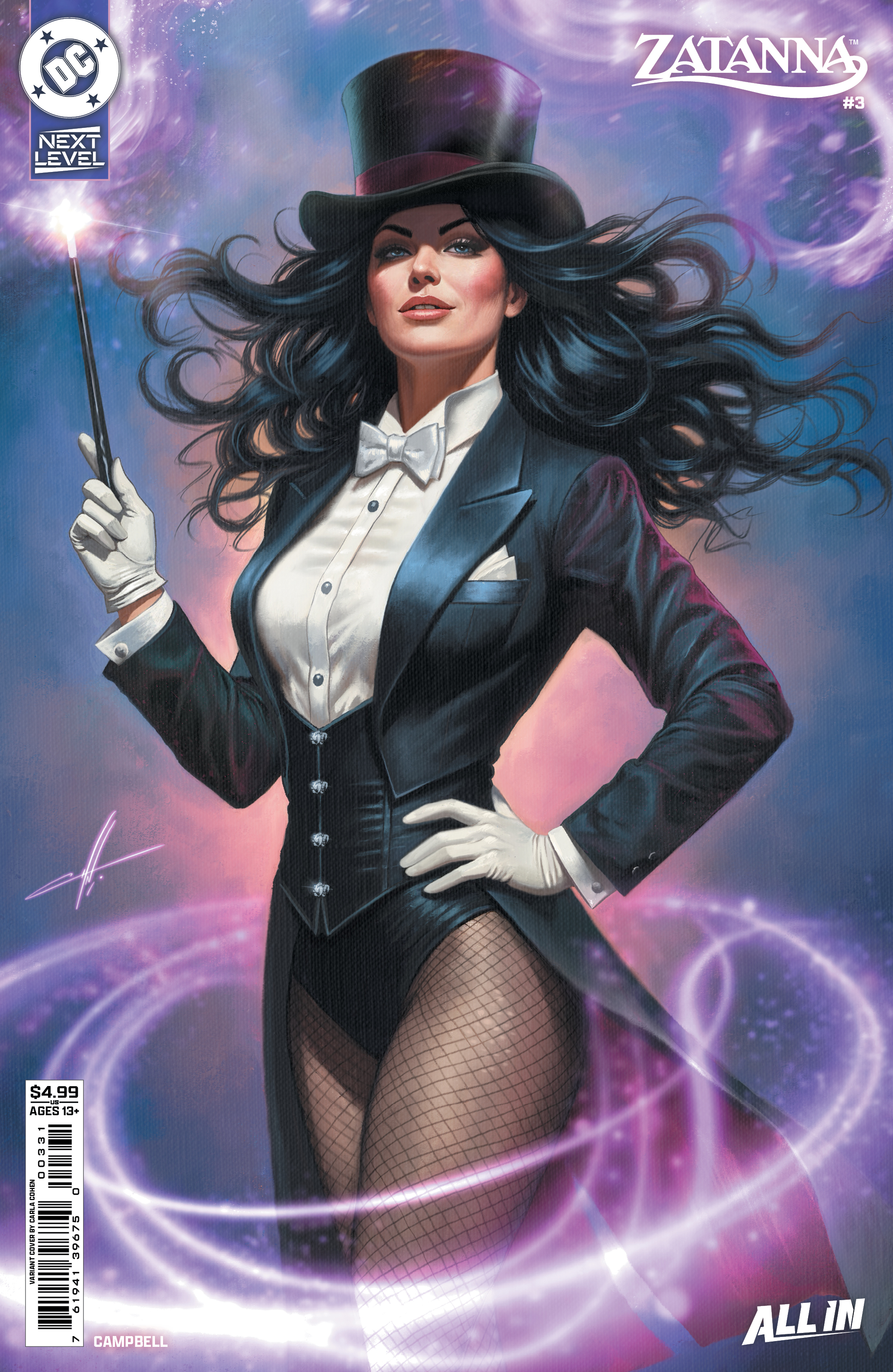  76194139675000331 | ZATANNA (2026) @3 COVER C CARLA COHEN CARD STOCK VARIANT | DC  