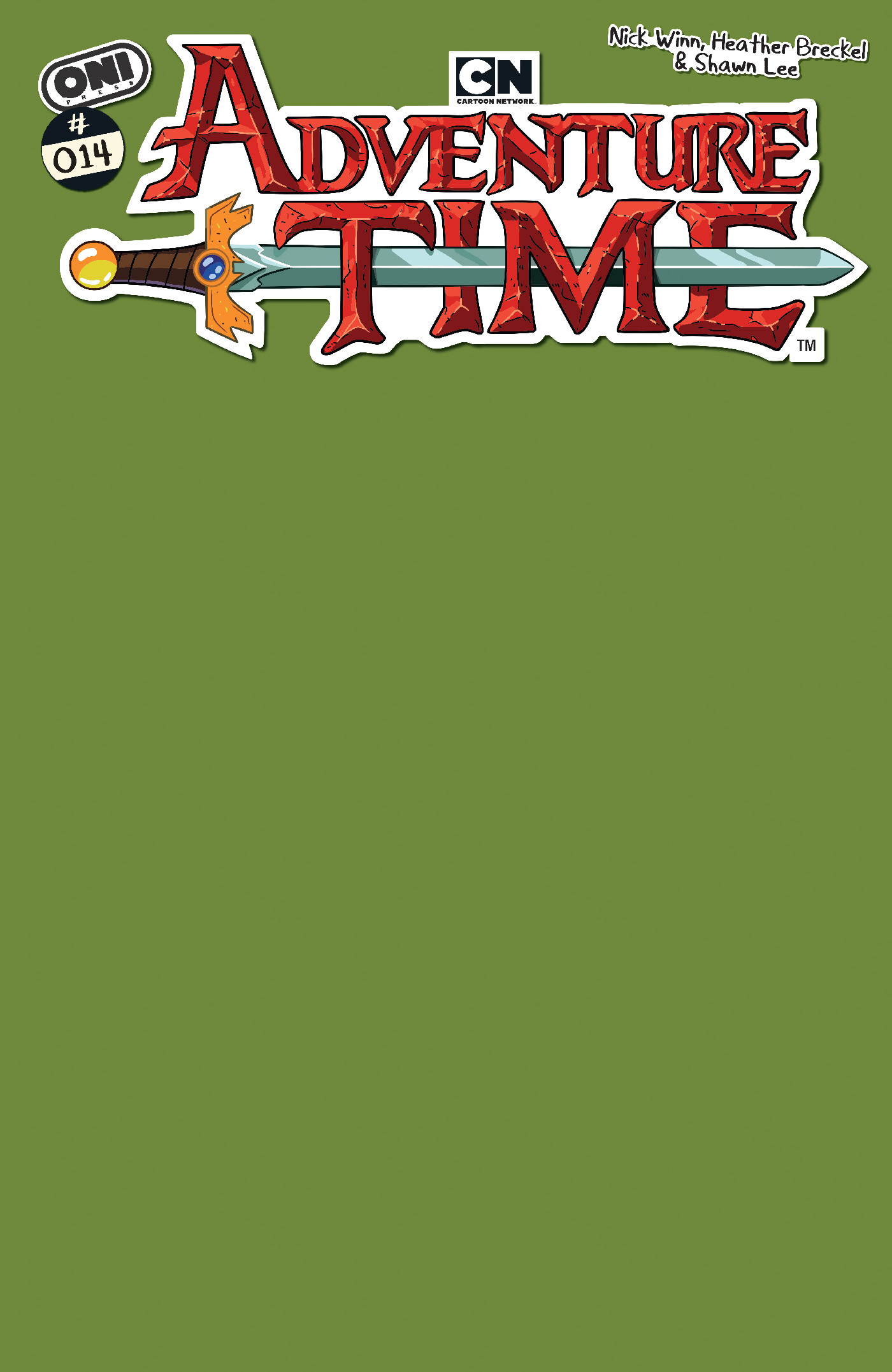  FOC23052026156 | ADVENTURE TIME (2025) @14 CVR C BETTY GROF GREEN BLANK SKETCH VAR PRE ORDER [FOC 2305] | LUNAR  