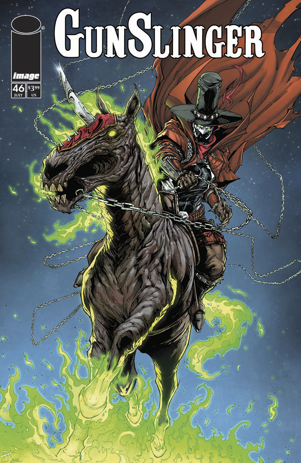  FOC26072025047 | GUNSLINGER SPAWN @46 CVR B JONATHAN URIBE VAR PRE ORDER [FOC 2607] | IMAGE  